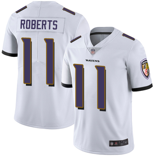 Baltimore Ravens Limited White Men Seth Roberts Road Jersey NFL Football #11 Vapor Untouchable